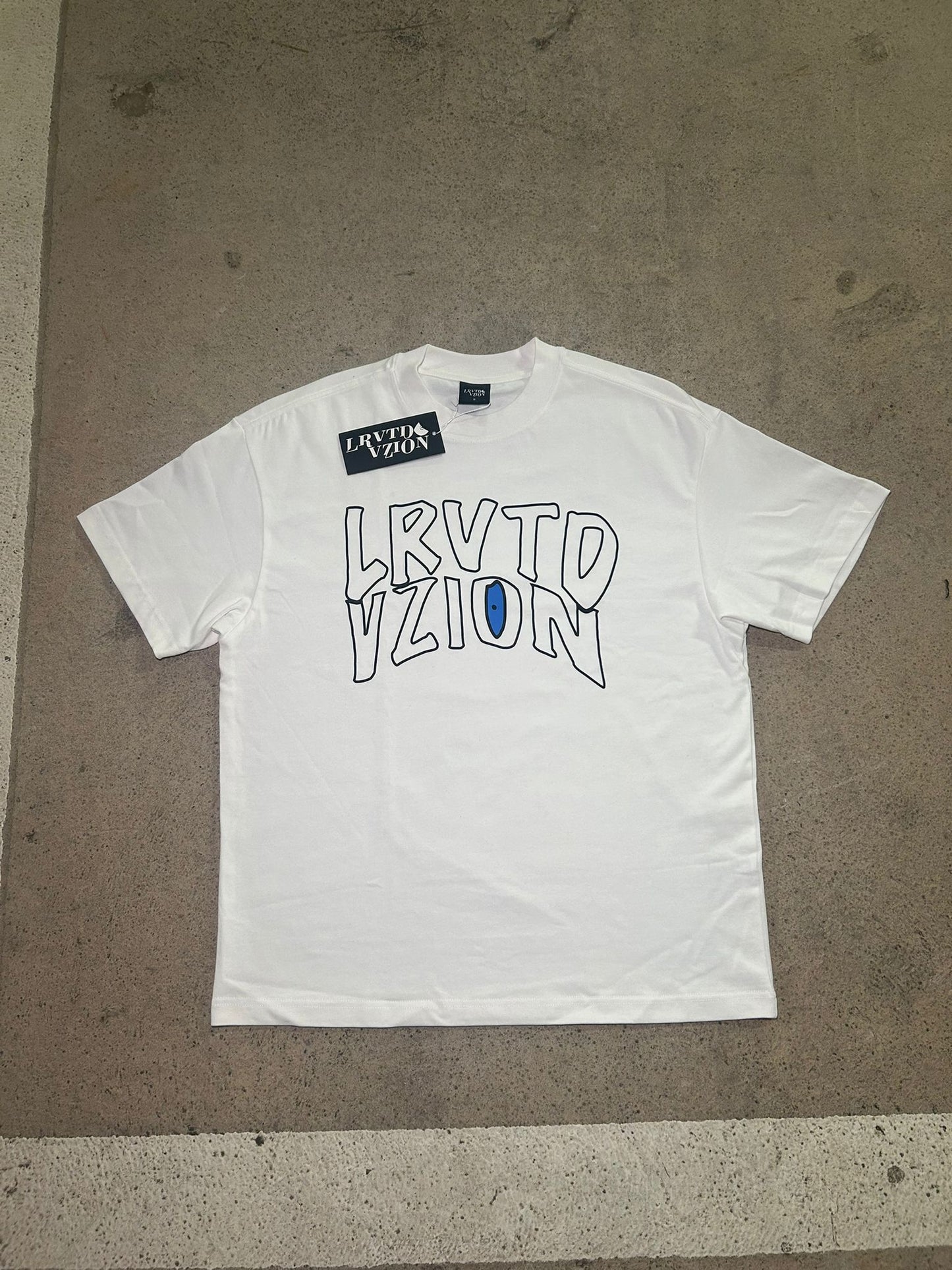 White “Original VZION” Oversized T-Shirt