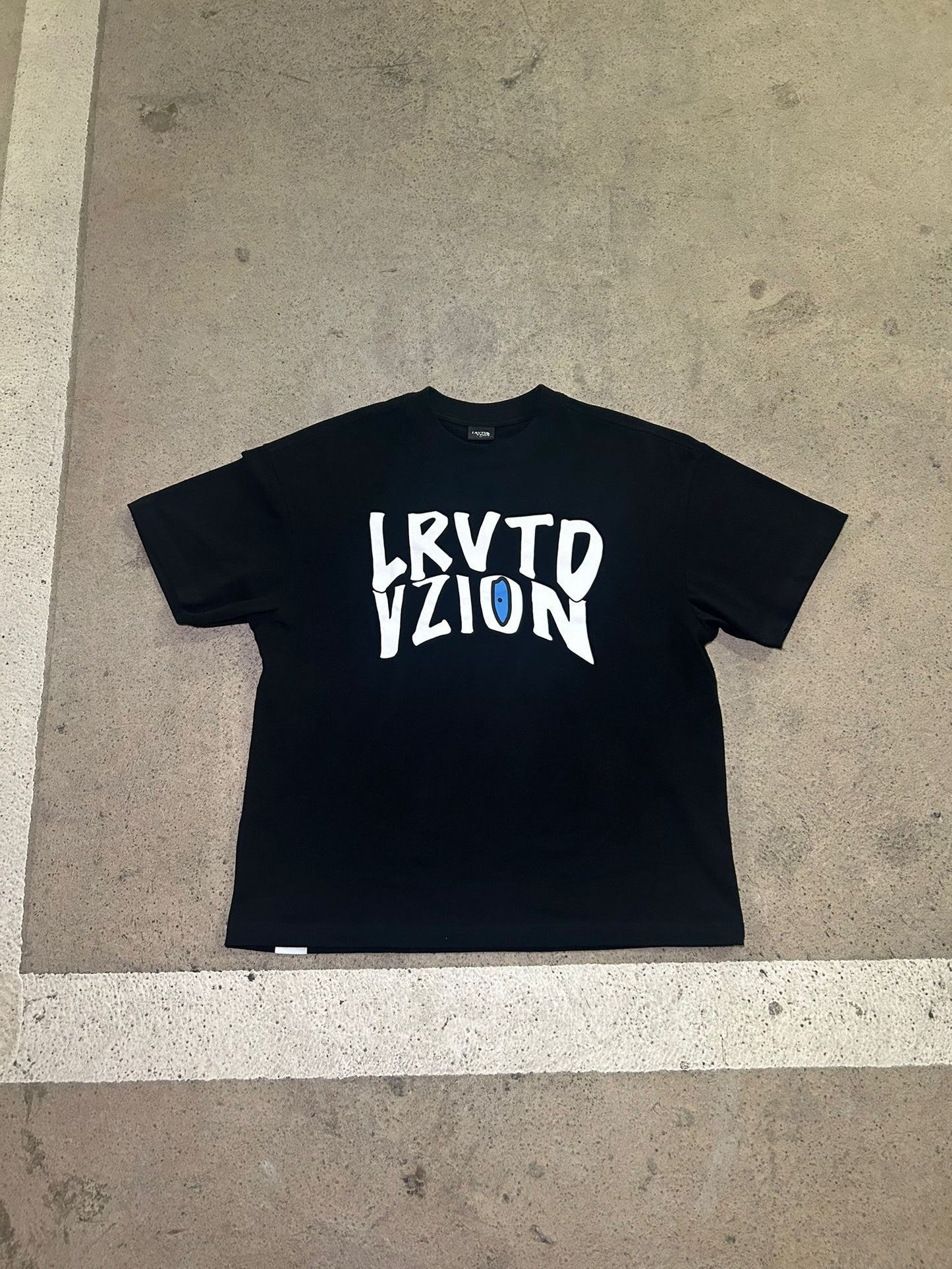 Black “Original VZION” Oversized T-Shirt